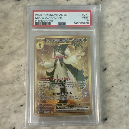 Meowscarada ex graded PSA 9 for sale on eBay