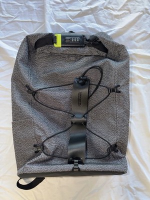 XD Design Bobby Urban Anti-Theft Cut-Proof Backpack Grey Roll Top Lock - Used