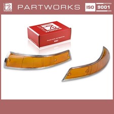 Blinkerglas für PORSCHE 911 F '69-'73 Blinker VORNE ORANGE CHROM L+R