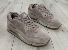 Nike Air Max 90 Zapatos Mujer Talla 8 Rosa Gamuza Suela de Goma Tenis 898512-600