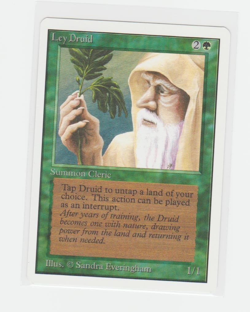 Magic the Gathering ~ MTG ~ 1x Ley Druid ~ Unlimited ~ M/NM