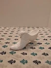 Vintage FENTON Milk Glass Hobnail Cat Shoe Slipper