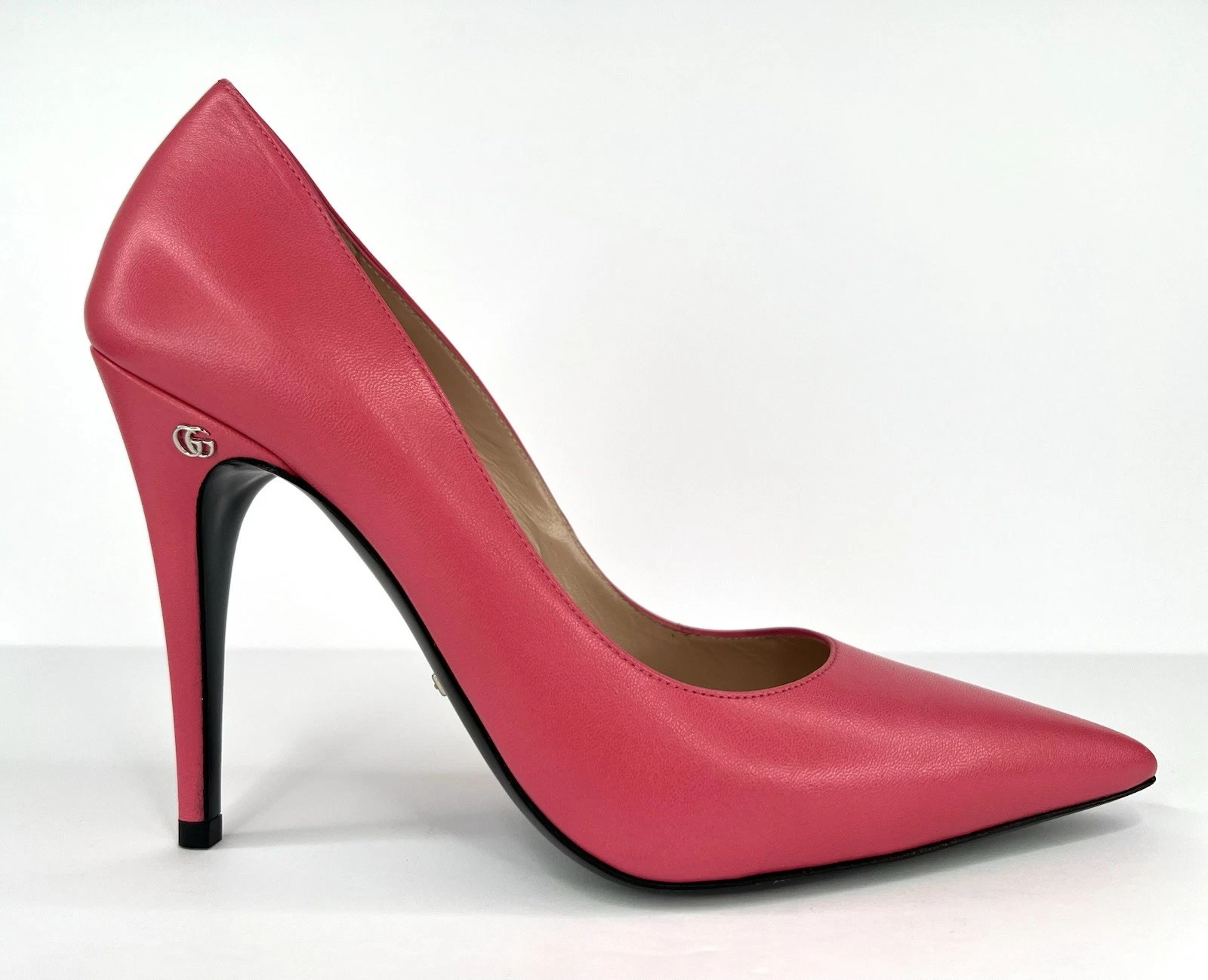 Escarpins à talons Barbie Gucci double G logo imbriqué gomme à bulles rose taille EU 40