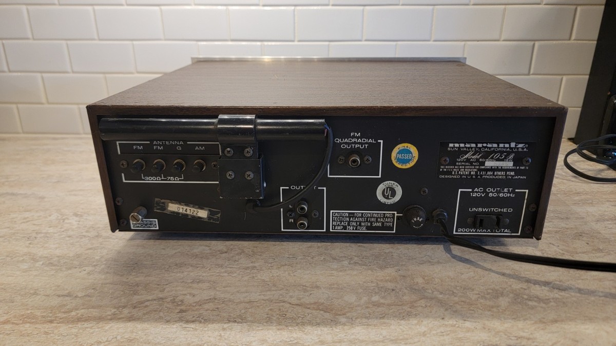 マランツ　チューナー　Model 105B 中古 Vintage Marantz 105 B Silver FM/AM Stereophonic Radio Tuner | eBay