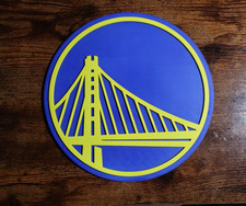 Golden State Warriors Logo Sign - 3D Wall and Desk Shelf Art