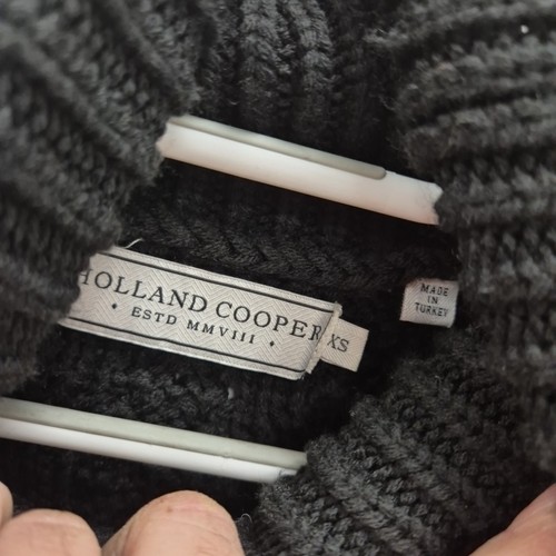 Holland Cooper Belgravia Rollkragen Grobstrick grün Pullover Pulli Gr. XS - Bild 8 von 9