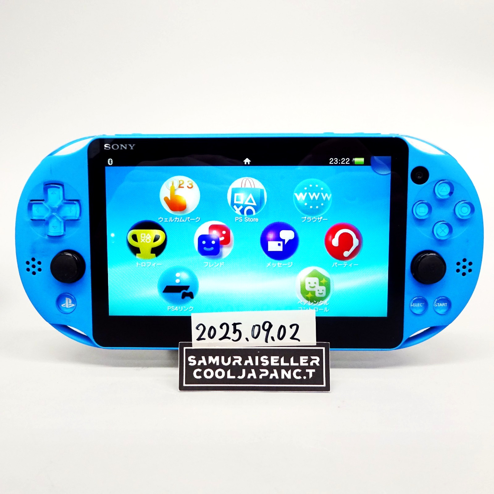 Console Sony Playstation PS Vita Aqua Blue PCH-2000 ZA23 Only PSV Slim Used