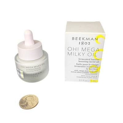 #ad Beekman 1802 Oh Mega Milky Oil Fermented Barrier Boosting Facial Oil 0.5oz 15mL $18.39