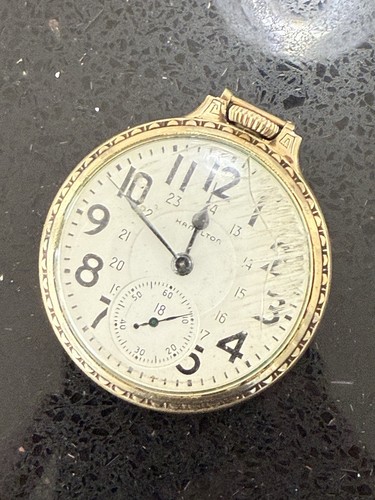 Vintage Hamilton 950B Pocket Watch 23 Jewels 16 Size Canadian Dial