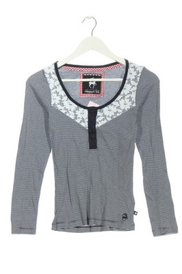 ALPRAUSCH Longsleeve Damen Shirt Gr. DE 34 schwarz-weiß Casual-Look