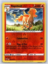 Rapidash 022/189 Astral Radiance Reverse Holo Pokemon Lightly Played