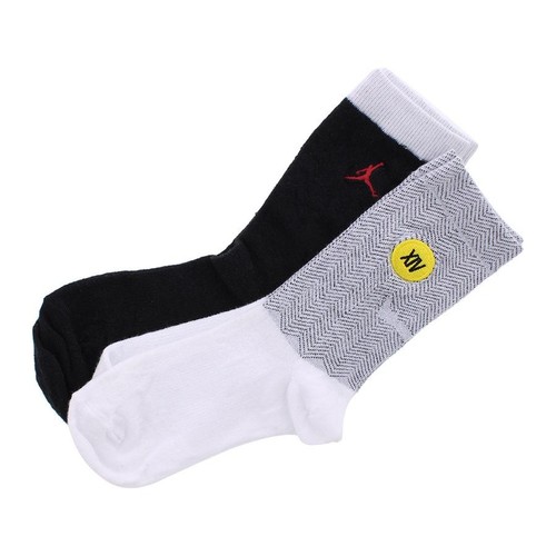 Nike Jumpman High Crew Boys Socks Size S, Color: Black/White - Picture 3 of 3