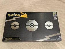 Jazware SDCC 2023 Exclusive Pokemon First Partner Set With Pikachu LTD 500 Piece