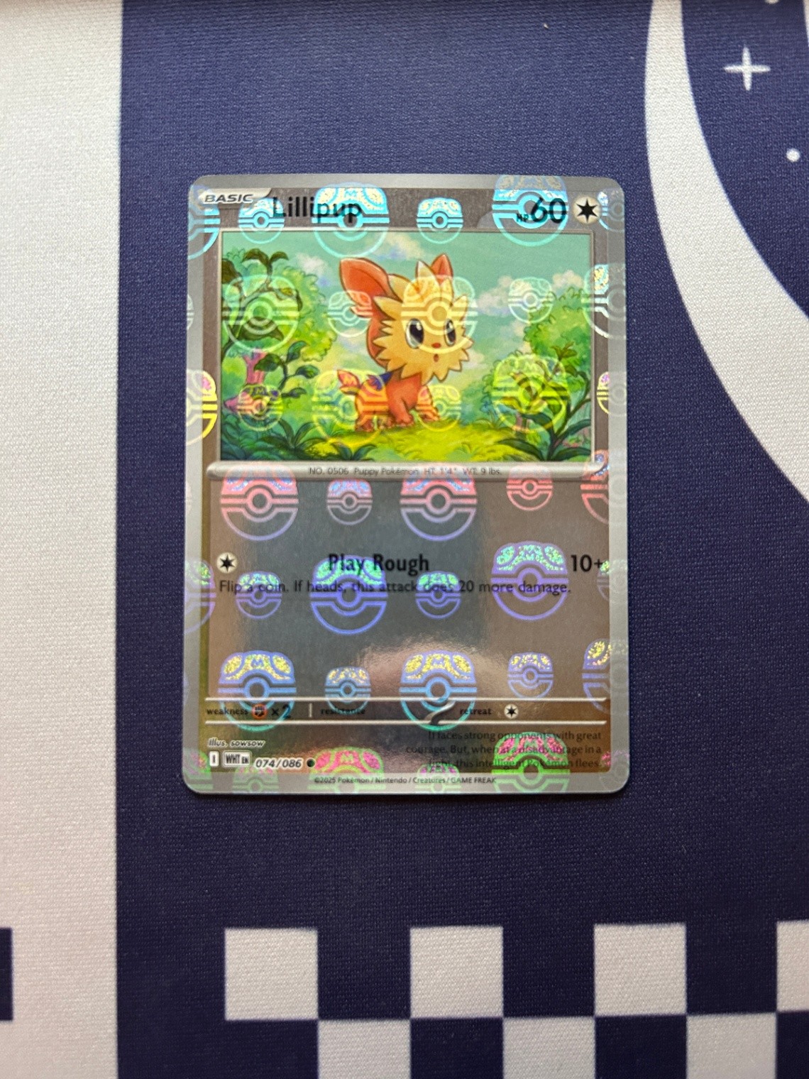 Lillipup (Master Ball Pattern) 074/086 SV: White Flare Common NM