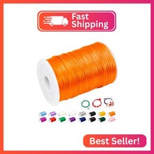 CAMAL 2mm Nylon Cord String for Bracelet Making, Nylon Beading Cord Nylon Satin