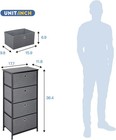 Drawer Dresser Chest Organizer Fabric Storage Chest Drawer Tower Organizer Unit — photo 7