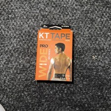 KT Tape Pro Wide Strips 10 Precut 10 Inch Black Support for Muscles and Joints