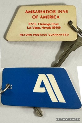 Ambassador Inns Of America 377 E. Flamingo Rd, Las Vegas, Nevada Hotel Room Key