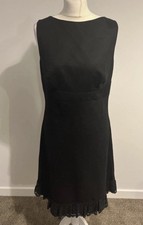 Red Valentino Black Wool Blend Dress – UK 12 – Elegant Work & Occasion Wear