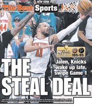 NY KNICKS WIN NBA FINALS GAME 1 NEW YORK POST...