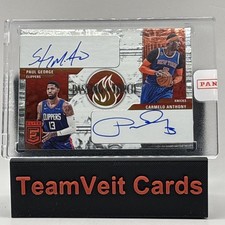 2023-24 Donruss Paul George & Carmelo Anthony Passing The Torch On Card Autos🔥