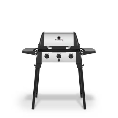 Porta-Chef 320 Portable Propane Grill in Stainless Steel and Black