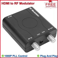 HDMI to RF Modulator, HDMI Coaxial Converter, HDM61, Supports NTSC Format Output