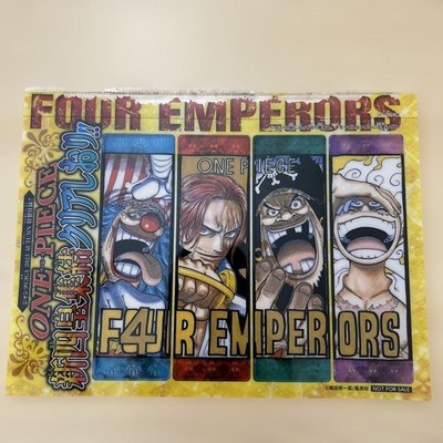 One Piece New Four Emperors Clear Bookmark Jump GIGA 2023 Autumn Limited