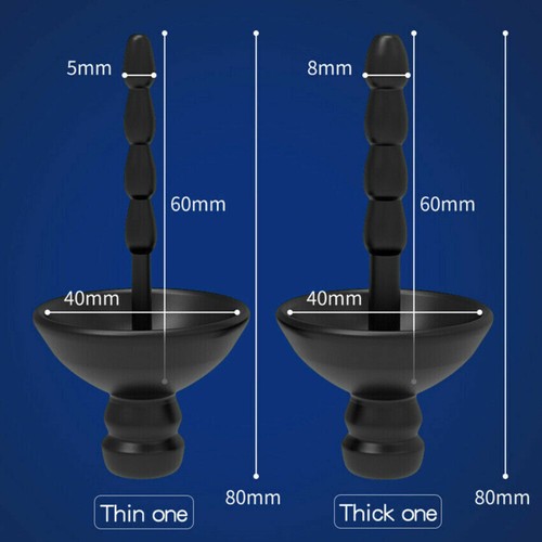 Silicone Electric E-stim Stretcher Urethral Sounding Rod Penis Plug Dilator Male - Picture 11 of 22