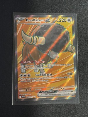 Pokemon Card TCG Bouffalant ex 162/086 White Flare Ultra Rare NM