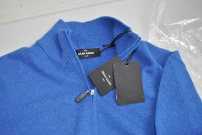 GRAN SASSO PULLOVER WARM UND WEICH 390,00 REINES KASCHMIR GR. M-48 GS-02F BLUETTE