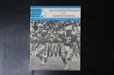 East Texas State vs Cameron University Football Program Sept 10 1983 ETSU Lions