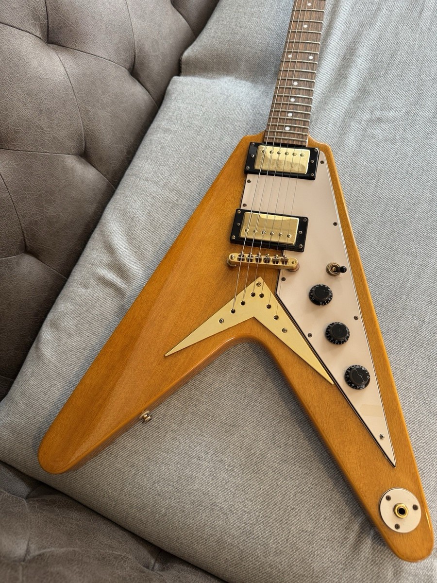 Epiphone Flying V '58 Reissue - Korina Made In Unsung Korea Gold