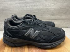 New Balance 990 v3 Black Suede Running Casual Sneakers 990TB3 USA Women 8