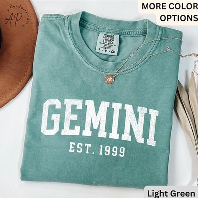 Custom Gemini Comfort Tee Zodiac Sign Birthday Gift Astrology