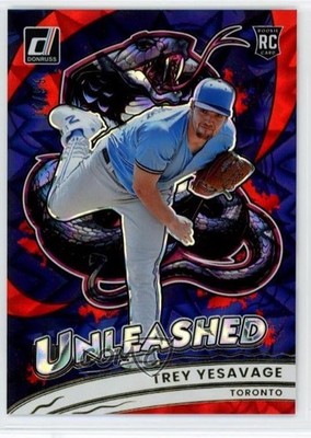 2026 Panini Donruss Unleashed Red Xplosion /99 Trey Yesavage #17 Rookie RC 1ty1
