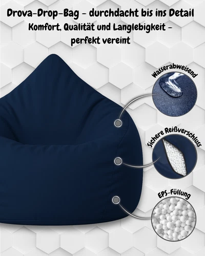 PatchHome Sitzsack XL- Jumbo Sitzkissen Bodenkissen Kinder und Erwachsene - Bild 34 von 203