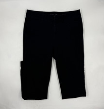 Old Navy Women's Pixie Never-Fade Pant Size 2 Black Cotton Spandex Ankle Pant