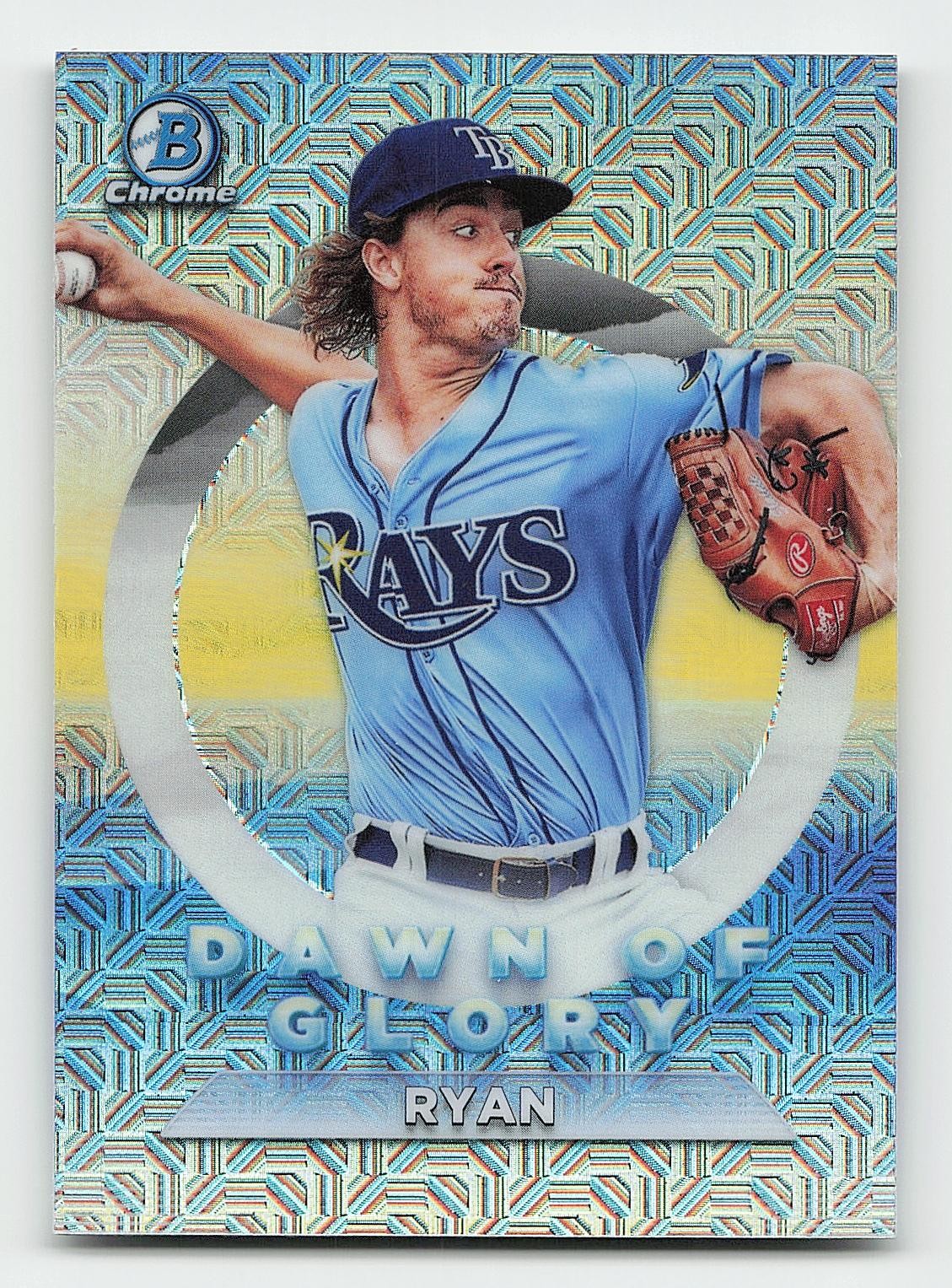2020 Bowman Chrome #DG-8 Joe Ryan Dawn of Glory Mojo Refractor