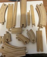 WOODEN TRAIN TRACK LOT OF 53 THOMAS FRIENDS