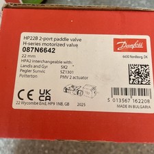 Danfoss Hp22b 22mm 2 Port Motorised Valve With Actuator - 087N6642