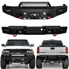 Vijay Fit 1999-2002 Chevy Silverado 25003500 Frontrear Bumper With Led Lights