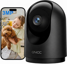 GNCC Indoor Dog Pet Camera with APP, 2K Home CCTV Security Camera, Wifi Baby Mon