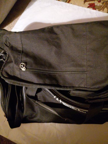 Bolso de Lona Vintage Mercedes Benz Negro 18" - Imagen 10 de 12
