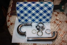 Dearborn Brass 1 1/4 in. P-Trap 700DF-1 Deep Flange 20-Gauge Chrome Plated NOS