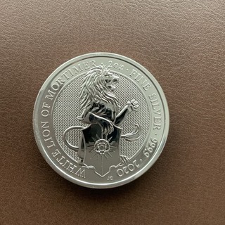 White Lion of Mortimer 2020 2 oz plata 999 9 Queen’s Beasts sellado y como nuevo