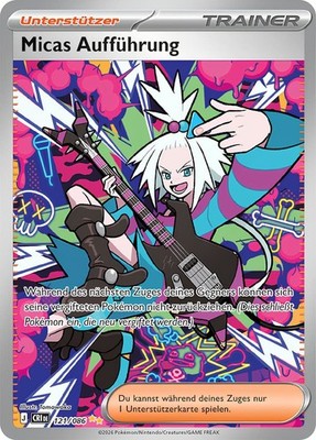 Micas Aufführung 121/086 Special Illustration Rare  Pokemon Karte Deutsch