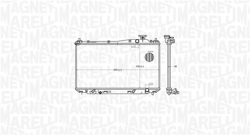 RADIATOR ENGINE COOLING 350213182700 FOR HONDA CIVIC/VII/Hatchback D16V1 1.6L - Picture 2 of 7