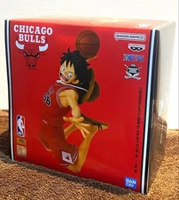 One Piece Base Shop Exclusive NBA Chicago Bulls Luffy Figure