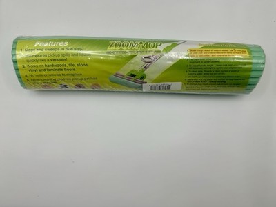 NEW Sealed ZOOM Mop Refill Replacement Head, Clean, Quick & Easy Green